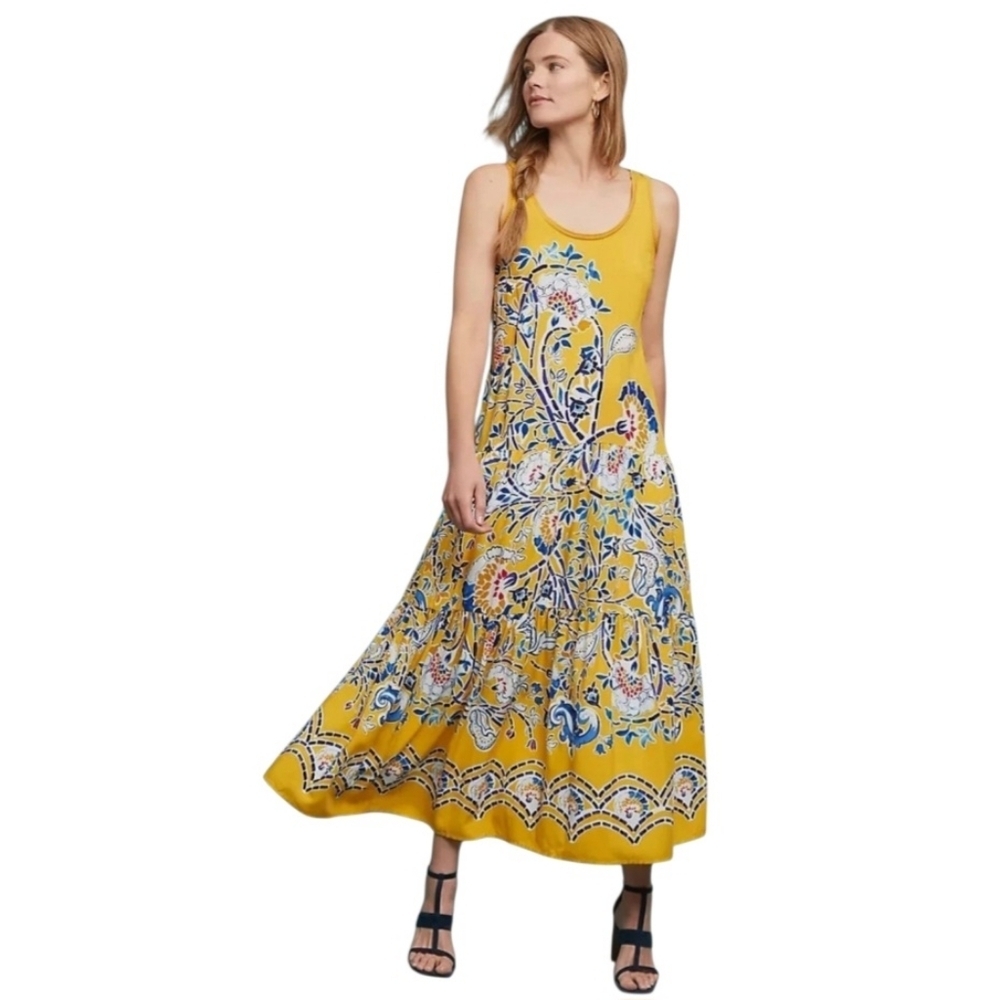 Anthropologie Maeve Puebla Boho Maxi Dress‎